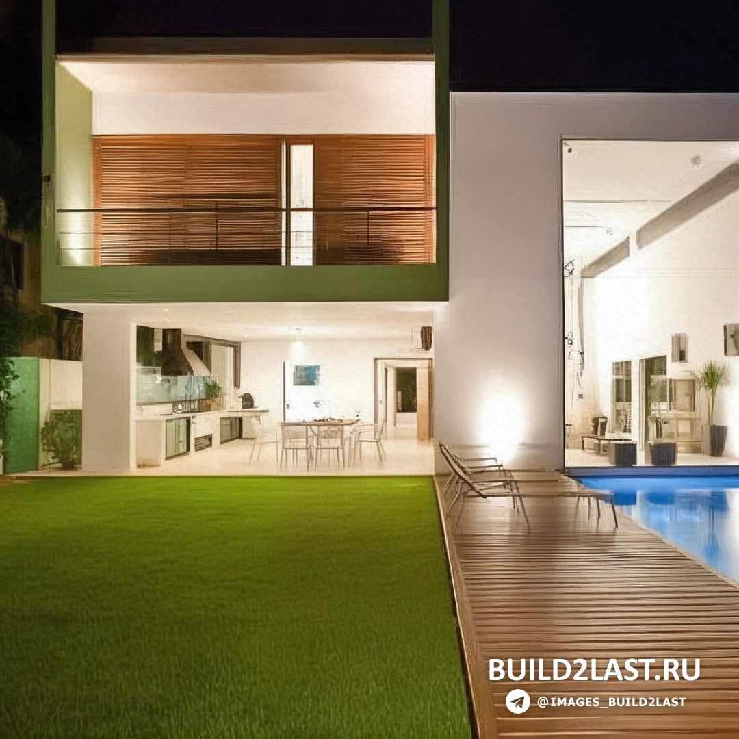 Двор с оригинальным ландшафтным дизайном и нестандартной посадкой растений