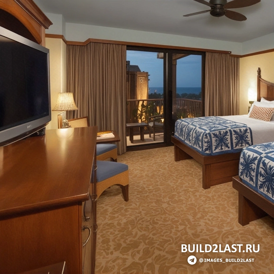 Гостиничный номер с цветочной темой и этническим декором.