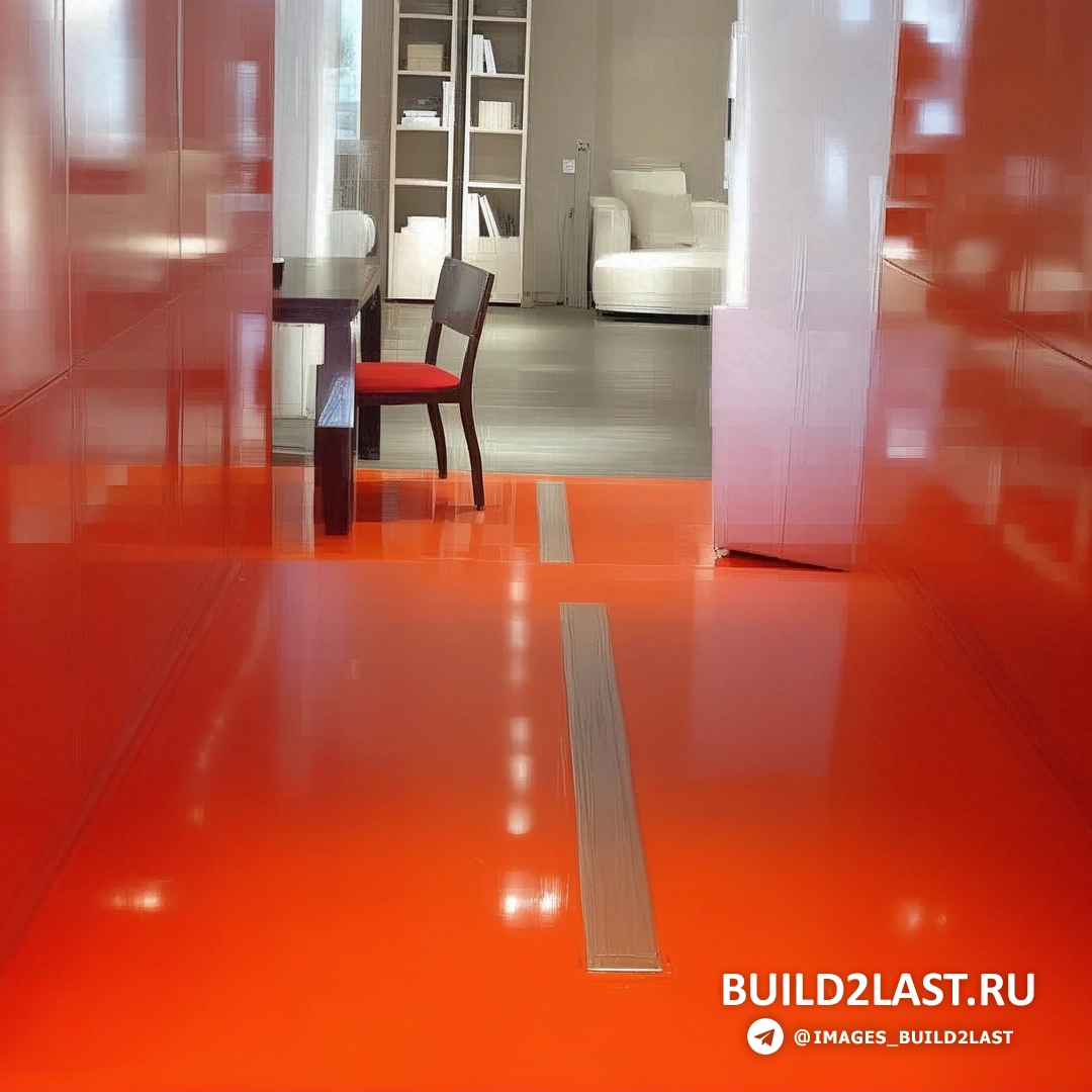 Холл с наливными полами, декорированными картинами и панорамным остеклением в бежевых и белых тонах