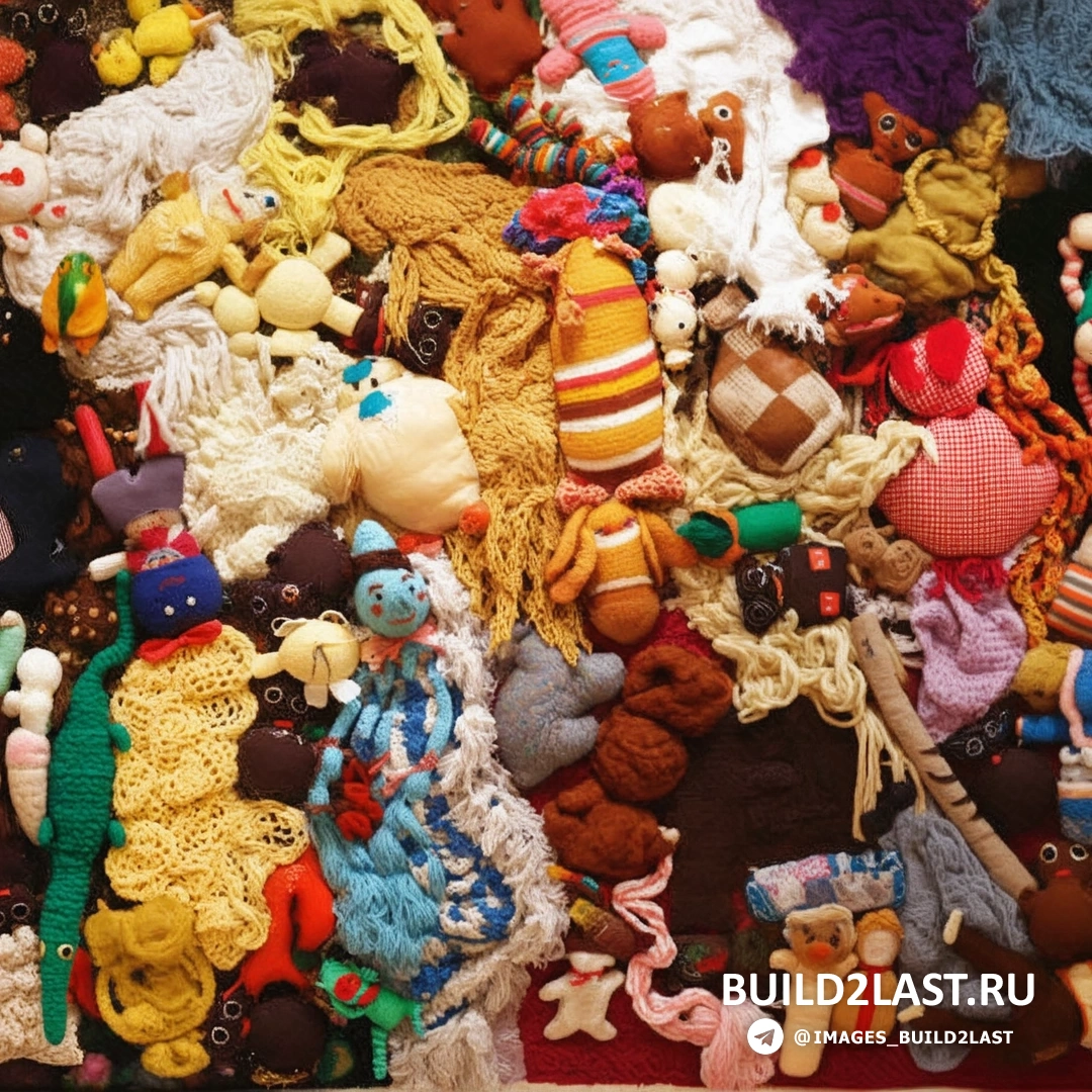 Картина с использованием множества слоев и текстур, создающих эффект глубины и сложности