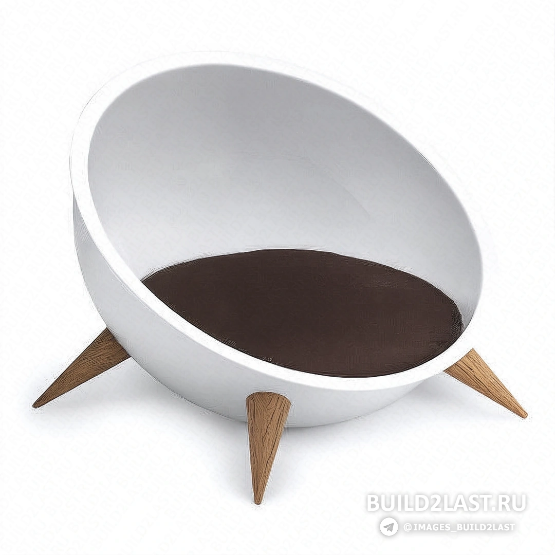 Лежанка с мягким текстильным покрытием и стильным дизайном, подходящая для интерьера дома