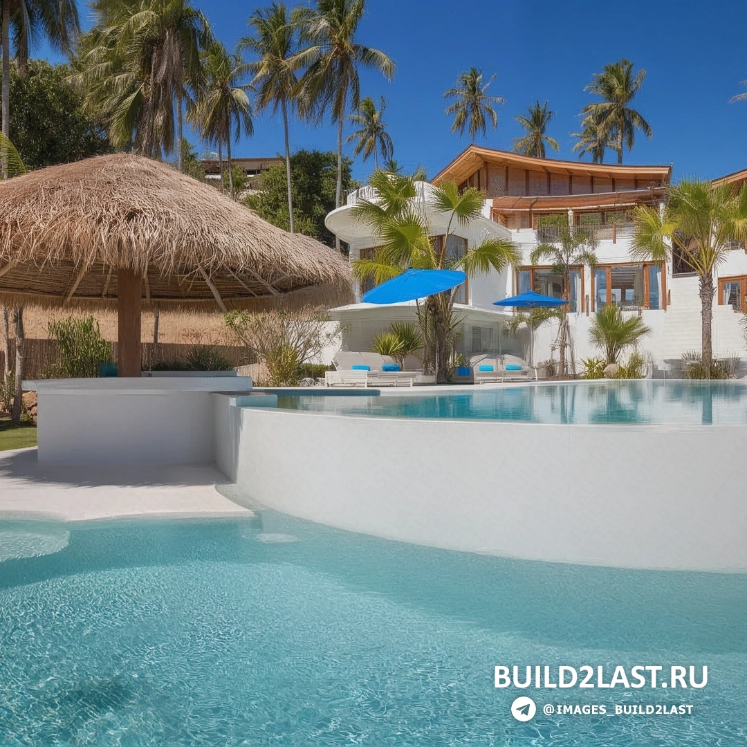 спальня с большой кроватью и окнами, выходящими на океан