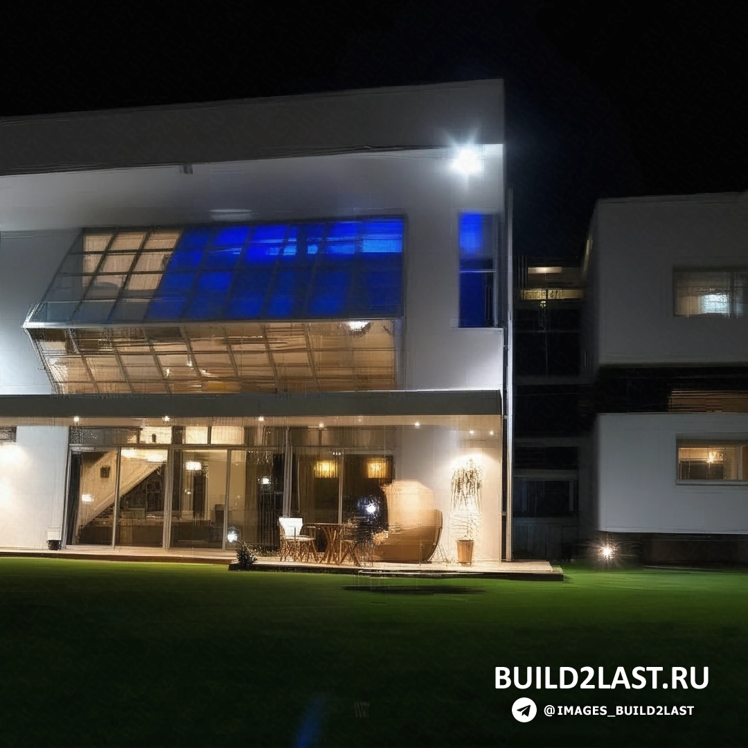 Жилое помещение с уютным интерьером и видом на горы через большие окна